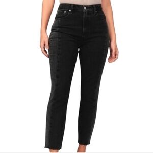 Abercrombie & Fitch Women's High Rise Jeans - Black